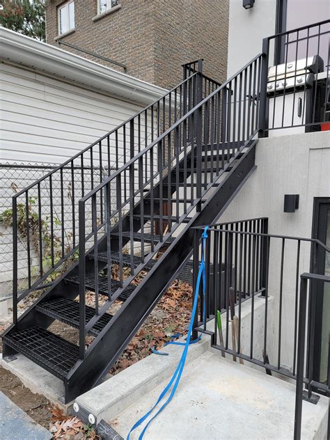 metal stair fabrication toronto|exterior metal stair fabricators.